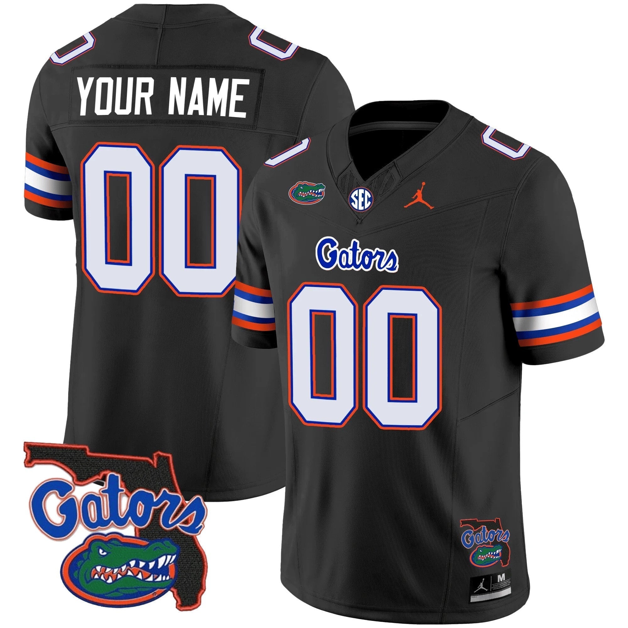 Custom Florida Gators 2023 Vapor Limited Jersey - Florida Map - All Stitched