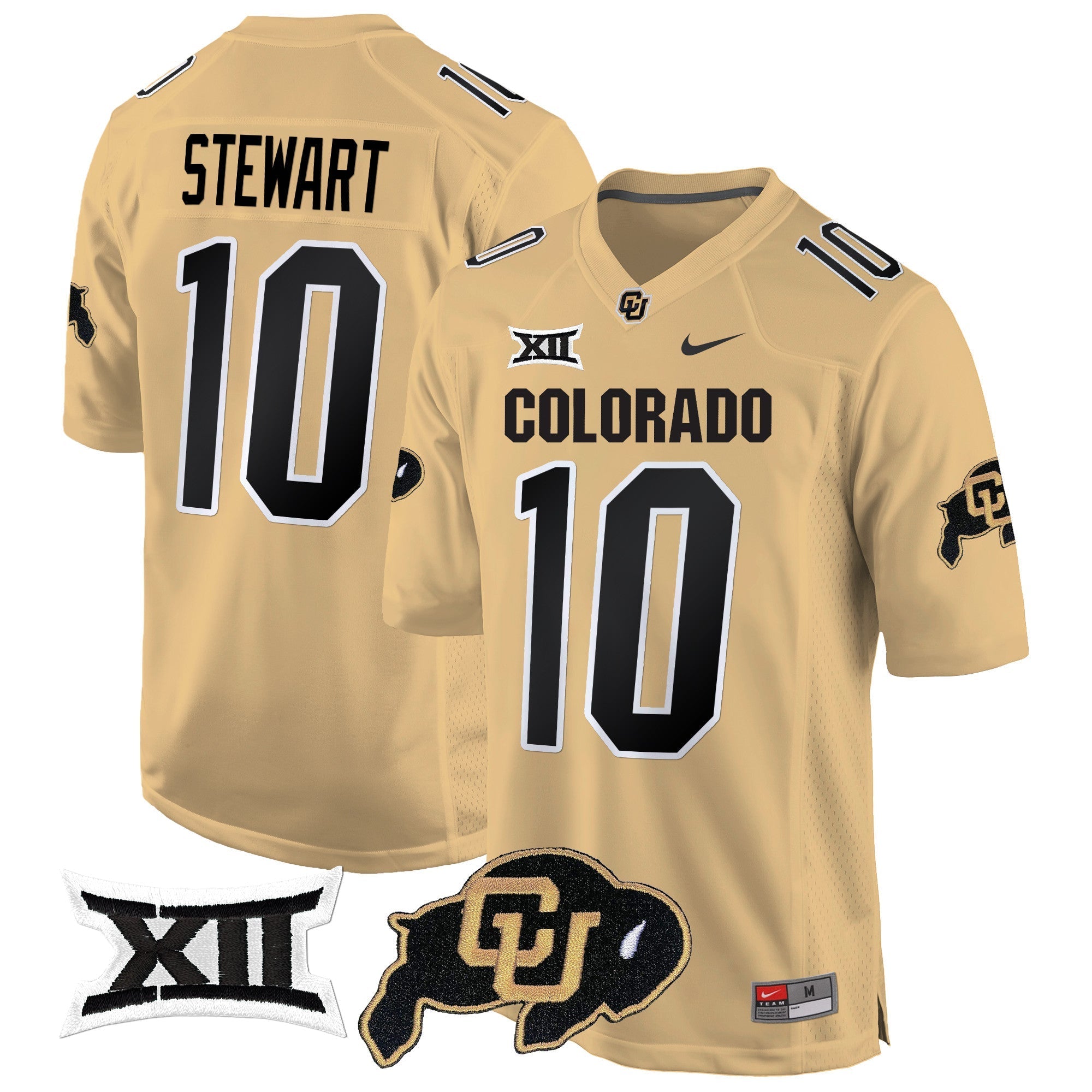 Men Colorado Buffaloes Big 12 XII Patch Game Jersey V2 - All Stitched