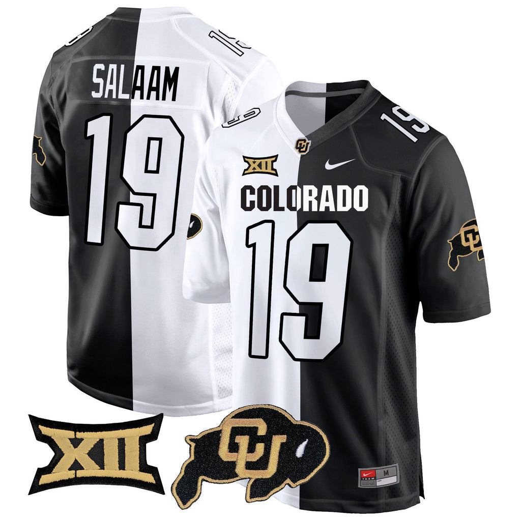 Men Colorado Buffaloes Big 12 XII Patch Game Jersey V2 - All Stitched