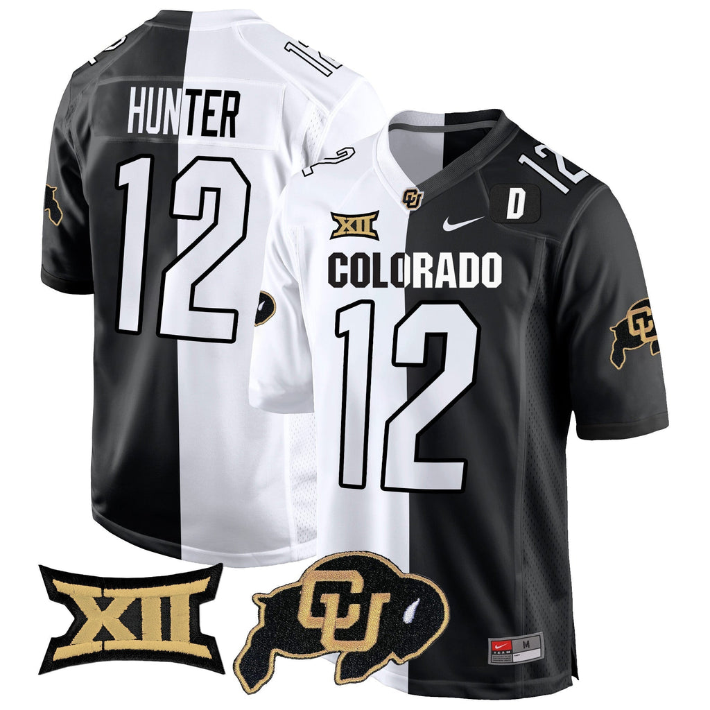 Men Colorado Buffaloes Big 12 XII Patch Game Jersey V2 - All Stitched