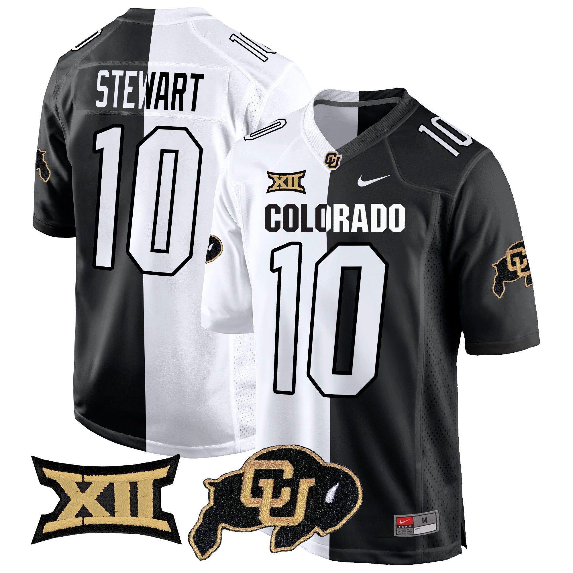 Men Colorado Buffaloes Big 12 XII Patch Game Jersey V2 - All Stitched