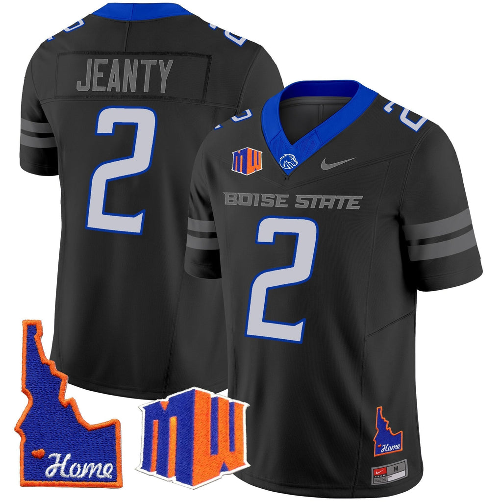 Men Boise State Broncos 2024 Home Patch Vapor Limited Jersey - All Stitched