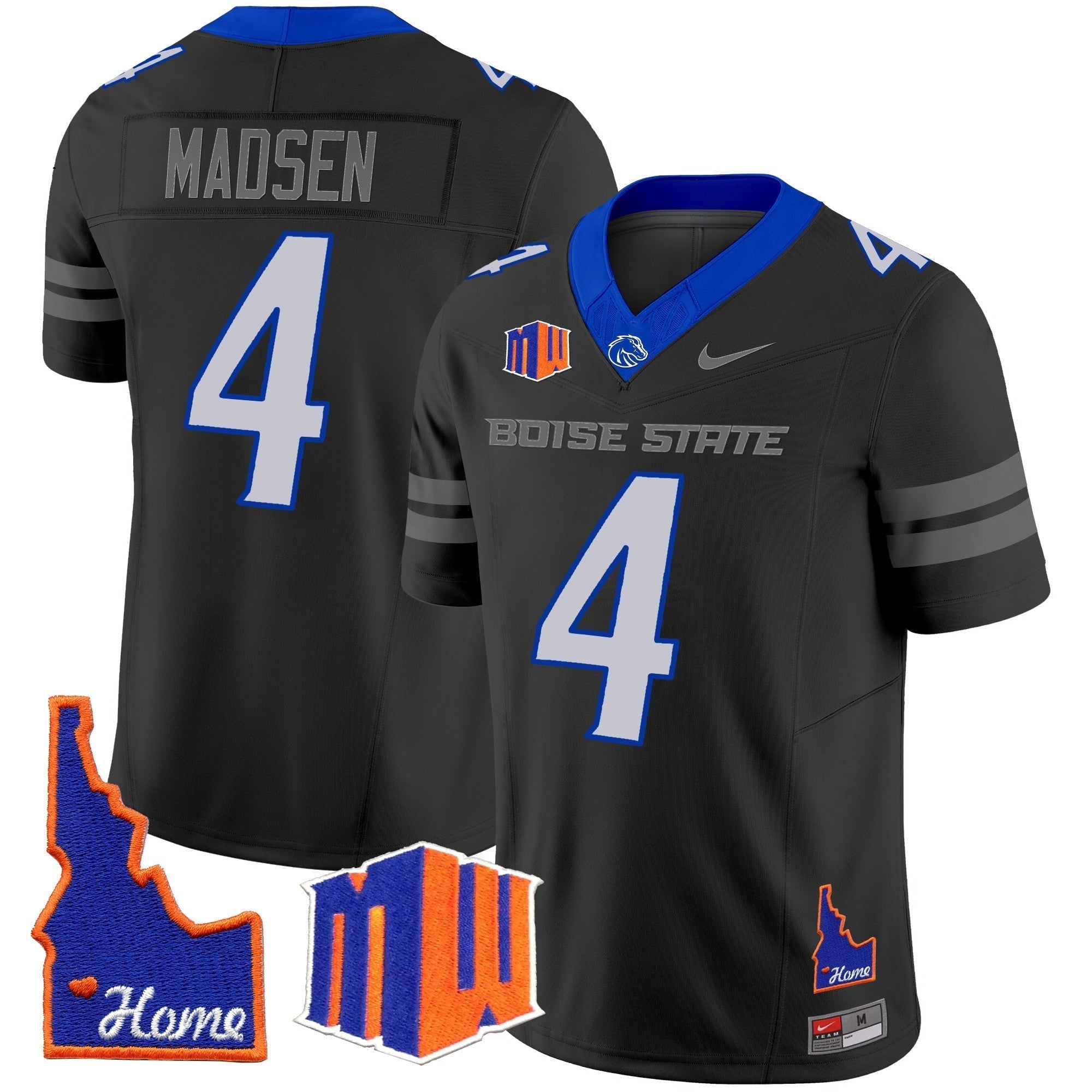 Men Boise State Broncos 2024 Home Patch Vapor Limited Jersey - All Stitched