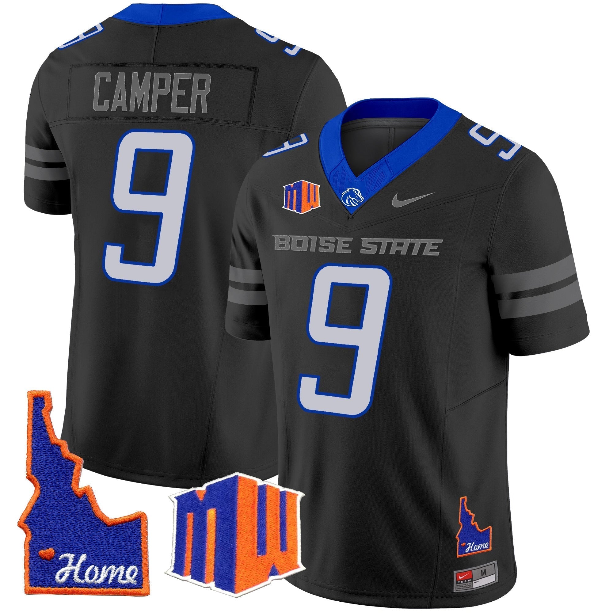 Men Boise State Broncos 2024 Home Patch Vapor Limited Jersey - All Stitched
