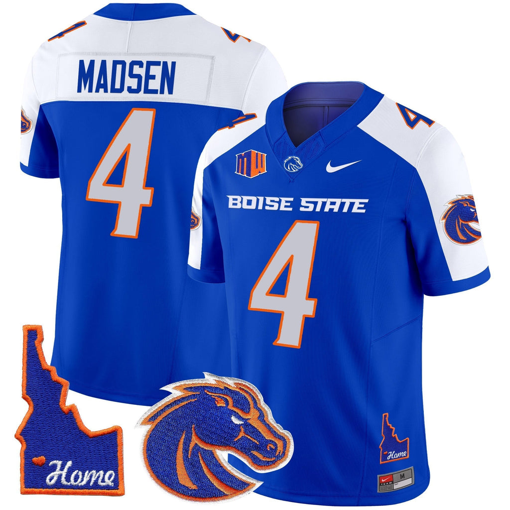 Men Boise State Broncos 2024 Home Patch Vapor Limited Jersey - All Stitched