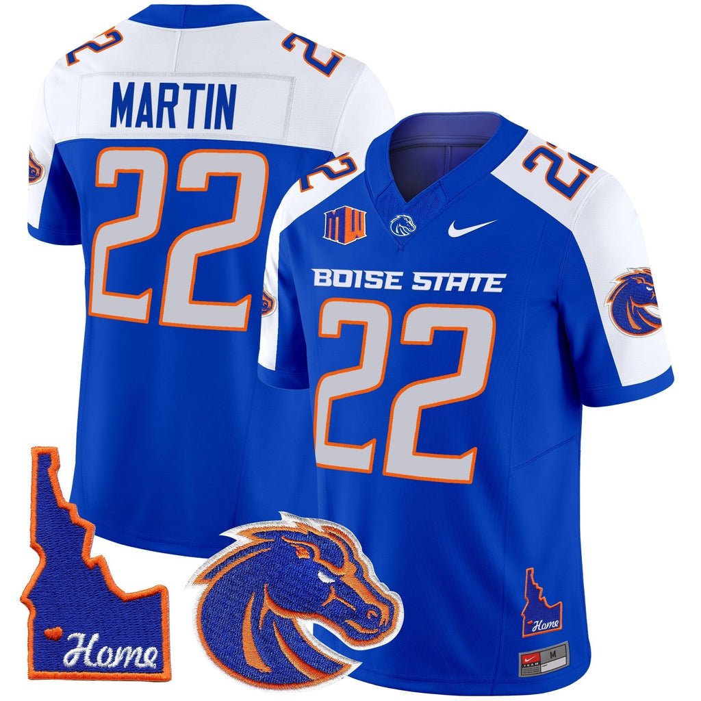 Men Boise State Broncos 2024 Home Patch Vapor Limited Jersey - All Stitched