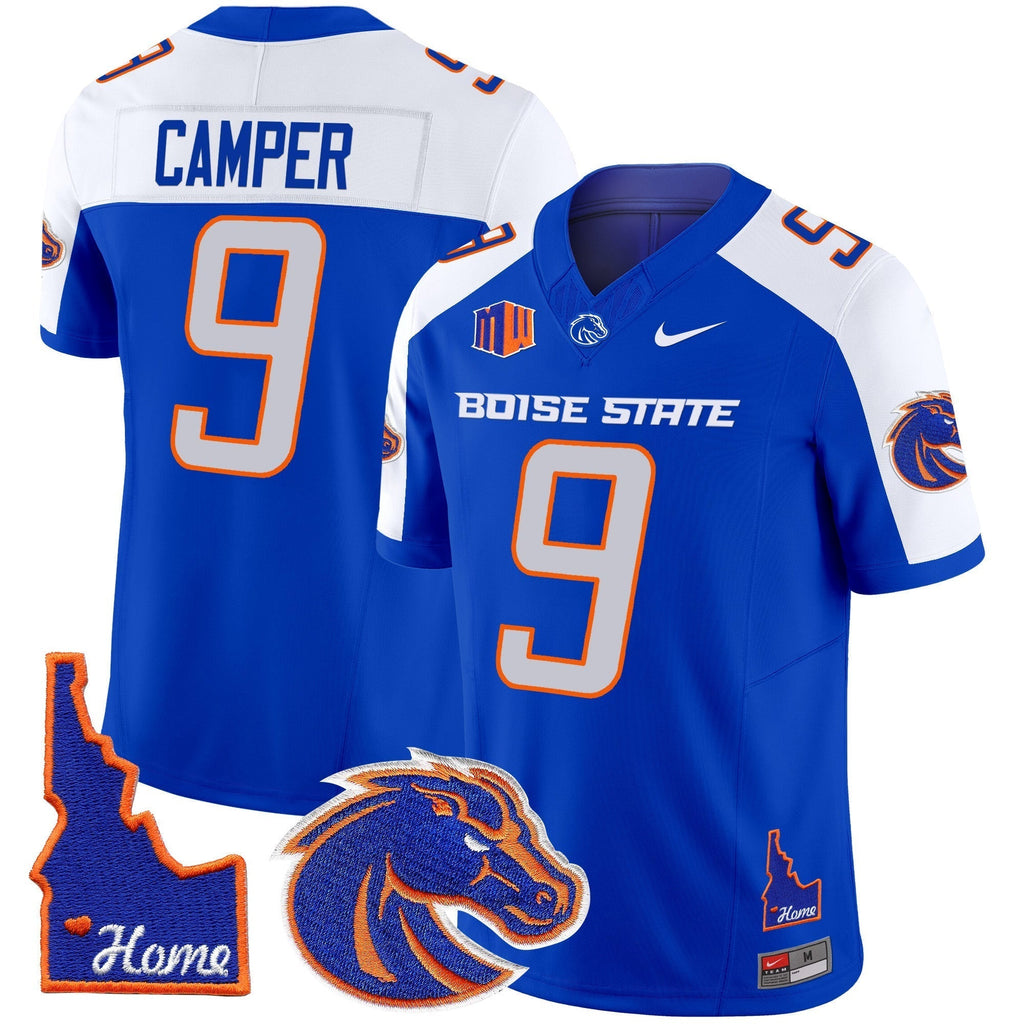 Men Boise State Broncos 2024 Home Patch Vapor Limited Jersey - All Stitched