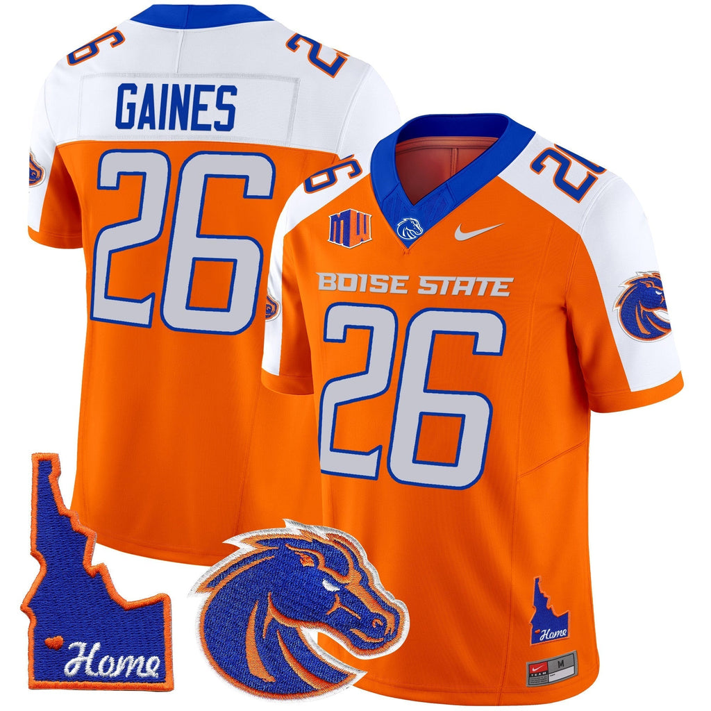 Men Boise State Broncos 2024 Home Patch Vapor Limited Jersey - All Stitched