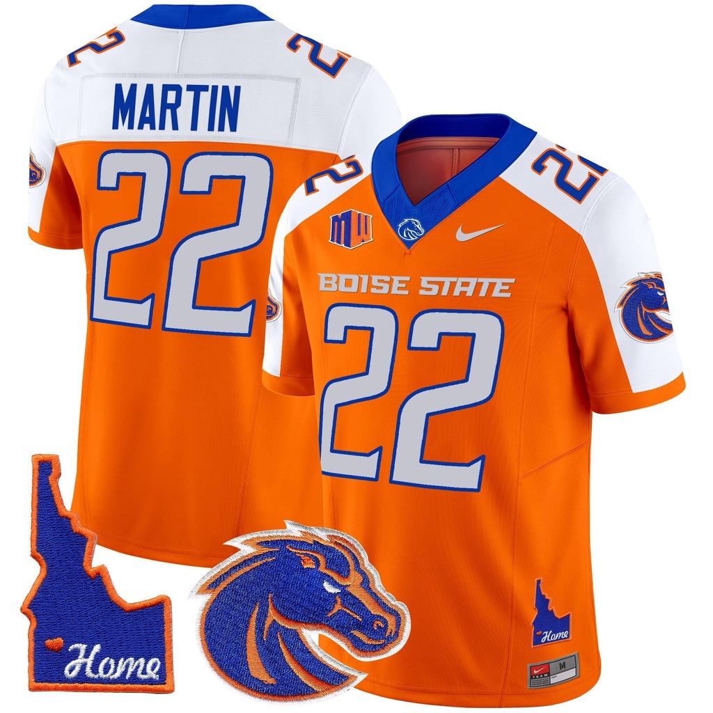 Men Boise State Broncos 2024 Home Patch Vapor Limited Jersey - All Stitched