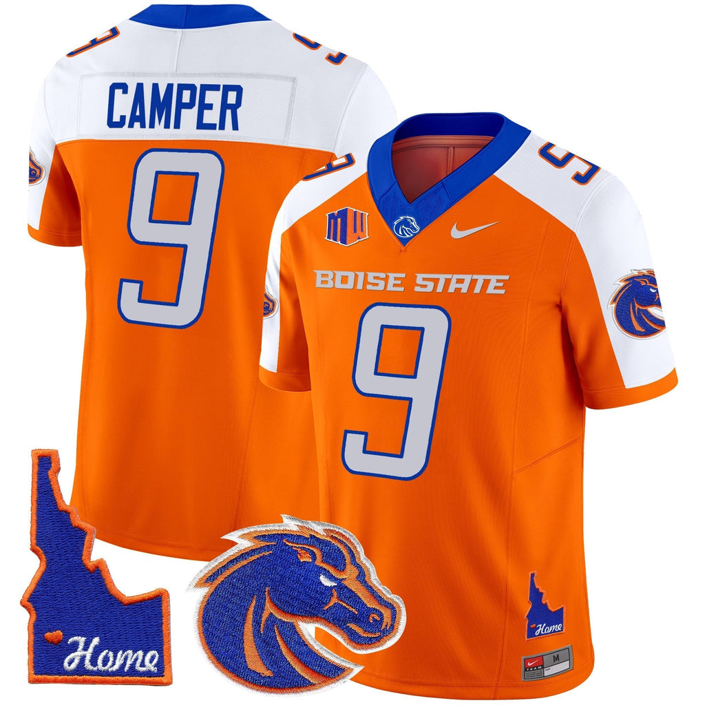 Men Boise State Broncos 2024 Home Patch Vapor Limited Jersey - All Stitched
