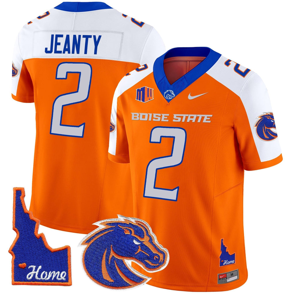 Men Boise State Broncos 2024 Home Patch Vapor Limited Jersey - All Stitched