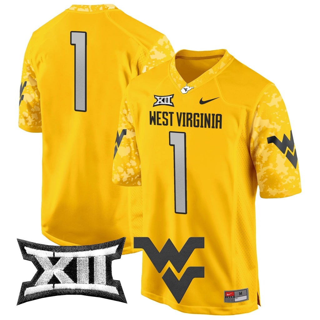 Men West Virginia Mountaineers 2024 Game Jersey - All Stitched
