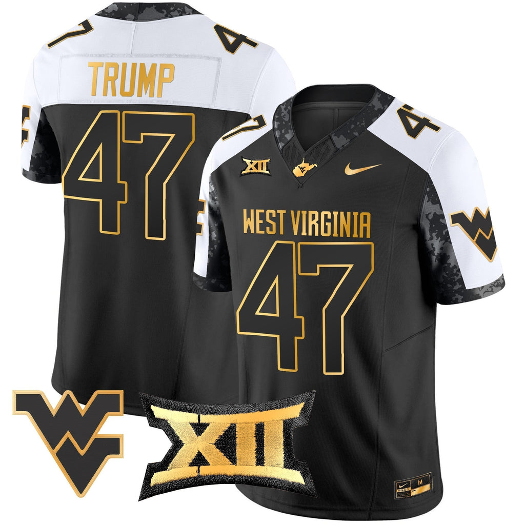 Men West Virginia Mountaineers 2024 Gold Vapor Limited Jersey - All Stitched