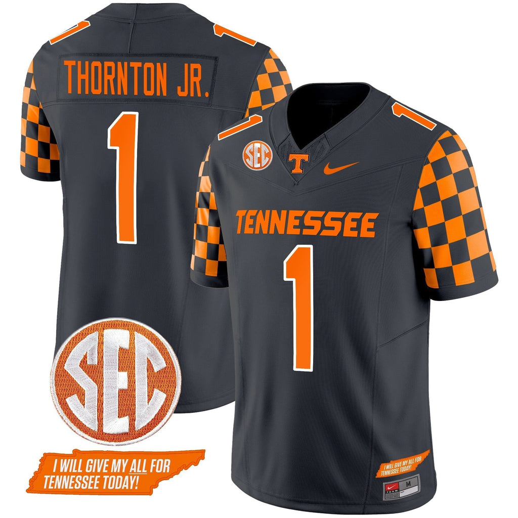 Men Tennessee Volunteers 2024 Checkerboard Vapor Limited Jersey V2 - All Stitched