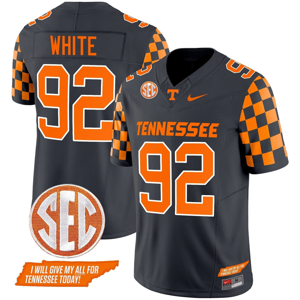 Men Tennessee Volunteers 2024 Checkerboard Vapor Limited Jersey V2 - All Stitched
