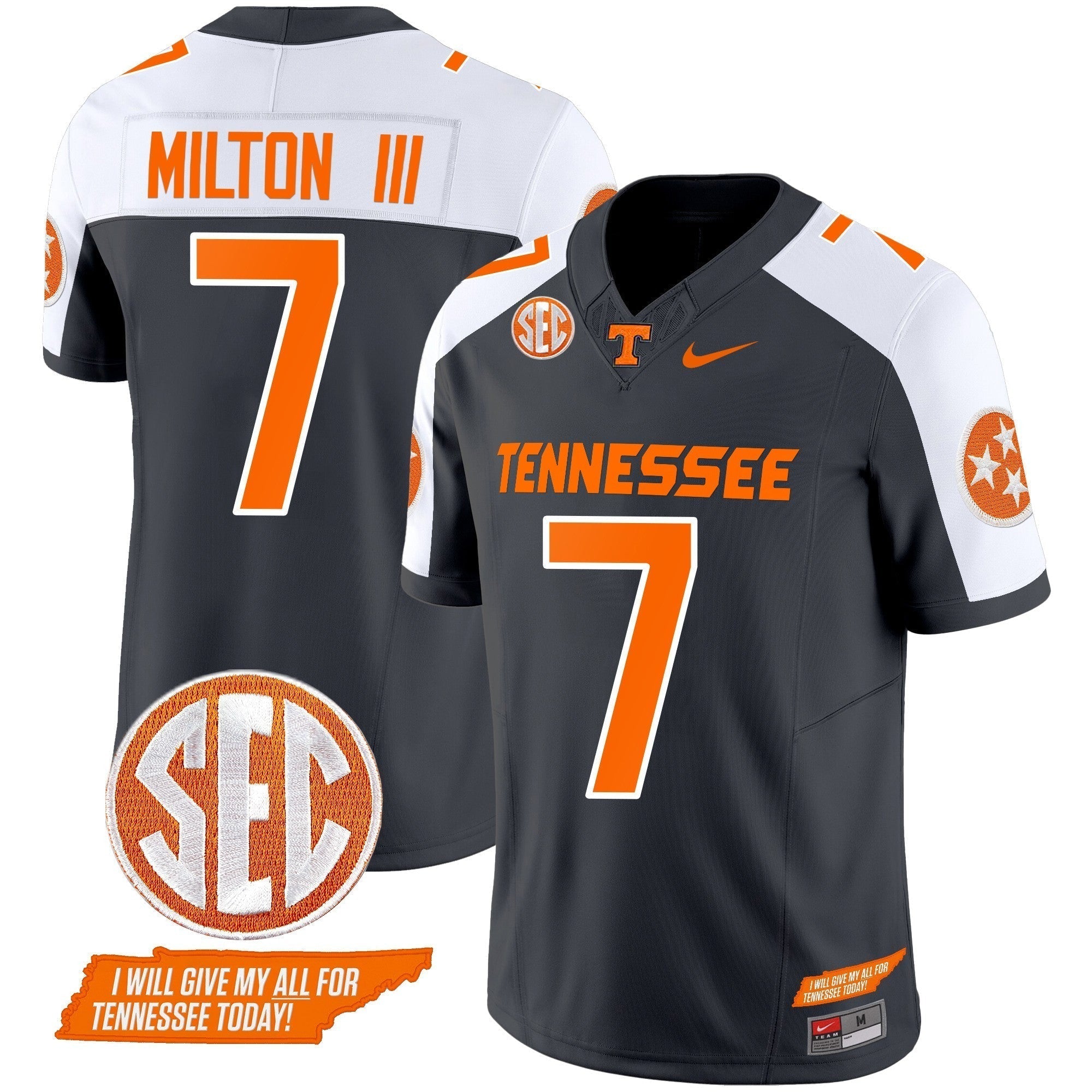 Men Tennessee Volunteers 2024 Checkerboard Vapor Limited Jersey V2 - All Stitched
