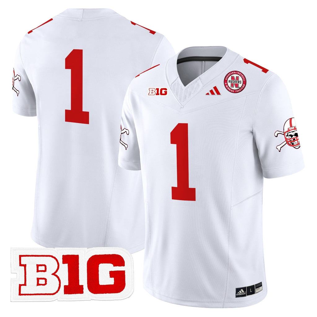 Men Nebraska Cornhuskers 2024 Vapor Limited Jersey V2 - All Stitched