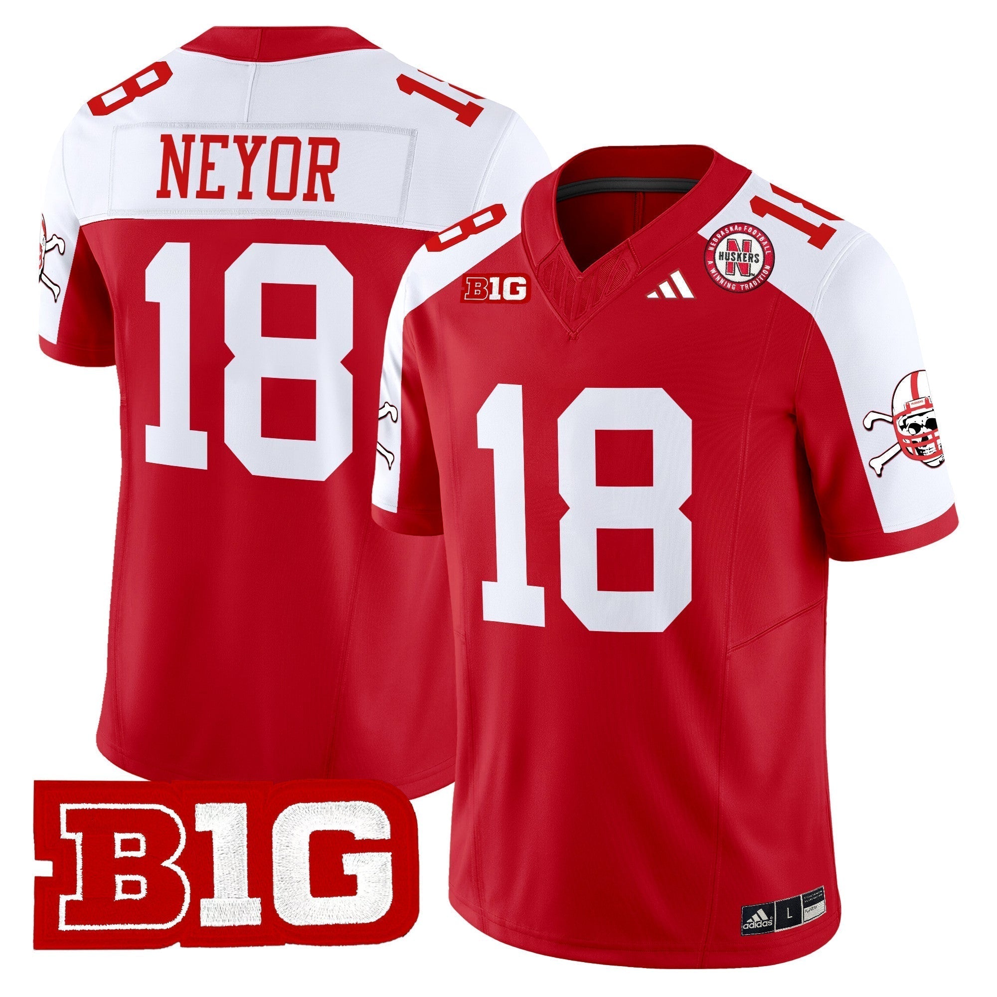 Men Nebraska Cornhuskers 2024 Vapor Limited Jersey V2 - All Stitched