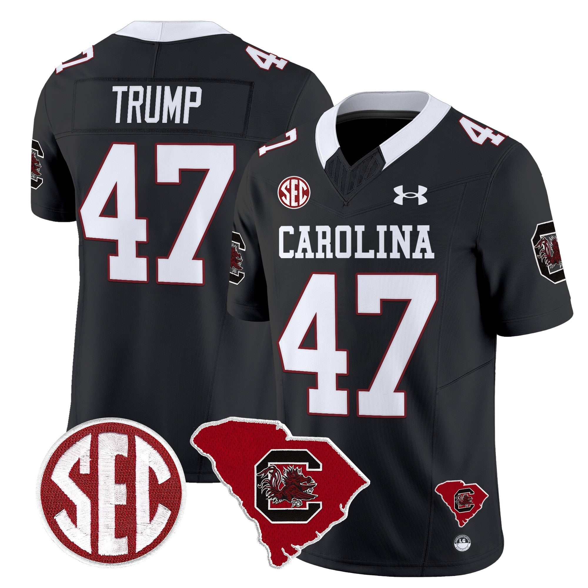 Men South Carolina Gamecocks 1980 Throwback Home Patch Vapor Limited Jersey - All Stitched