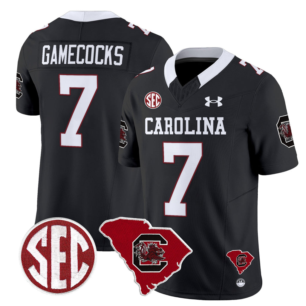 Men South Carolina Gamecocks 1980 Throwback Home Patch Vapor Limited Jersey - All Stitched