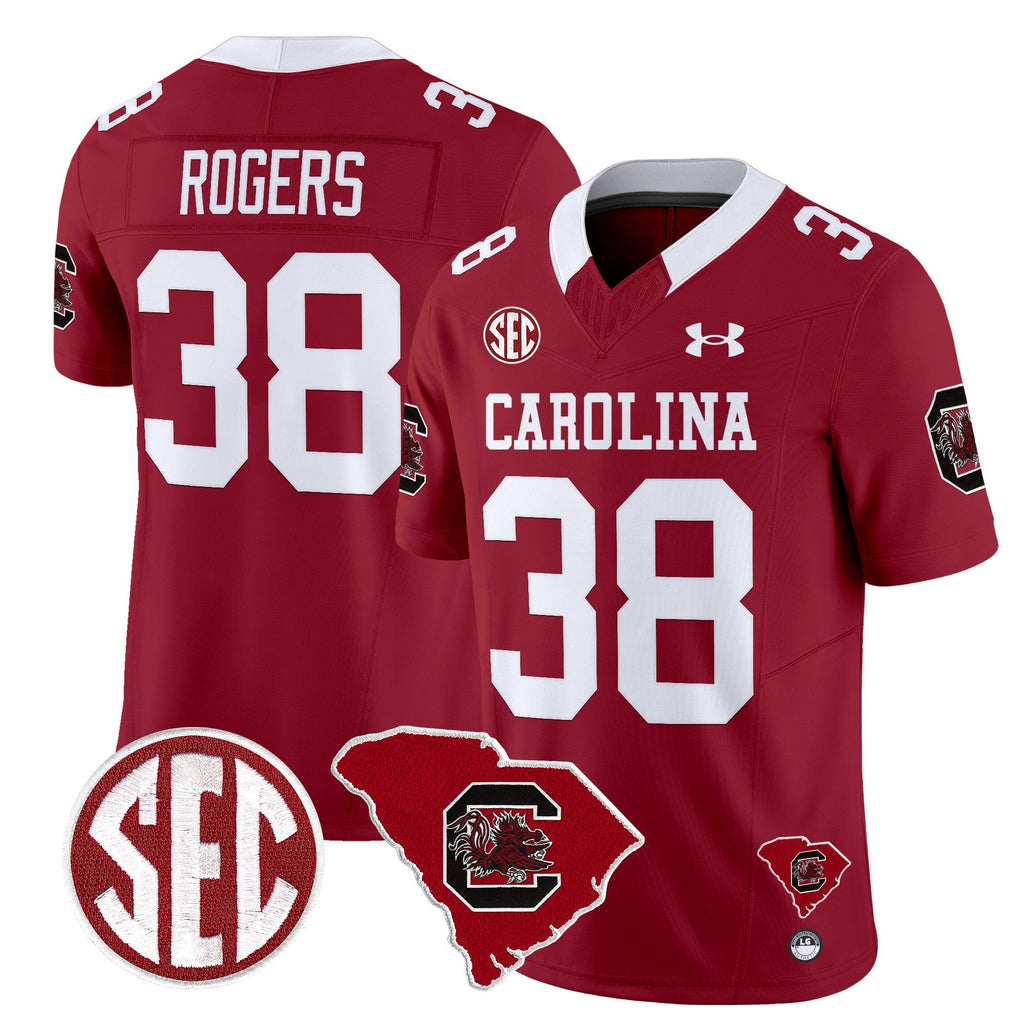 Men South Carolina Gamecocks 1980 Throwback Home Patch Vapor Limited Jersey - All Stitched