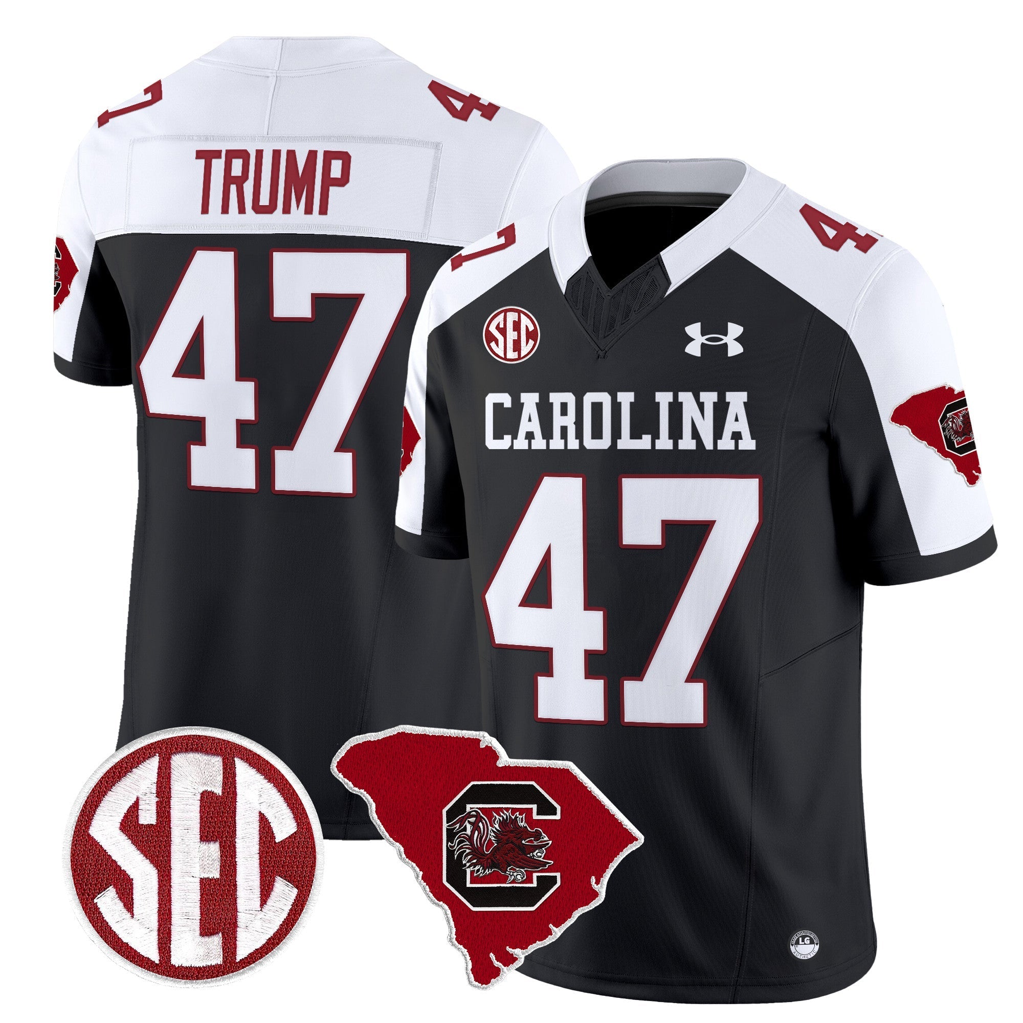 Men South Carolina Gamecocks 1980 Throwback Home Patch Vapor Limited Jersey - All Stitched