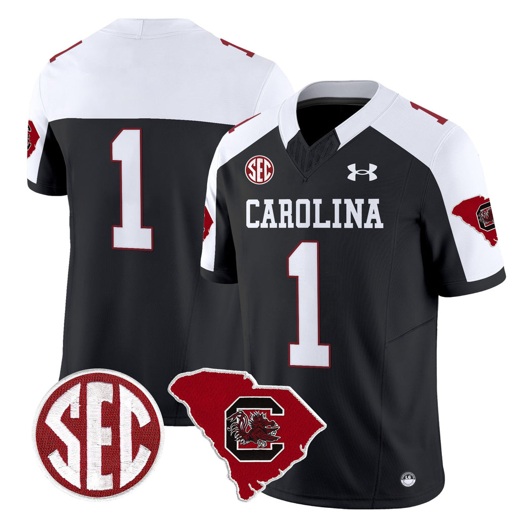 Men South Carolina Gamecocks 1980 Throwback Home Patch Vapor Limited Jersey - All Stitched