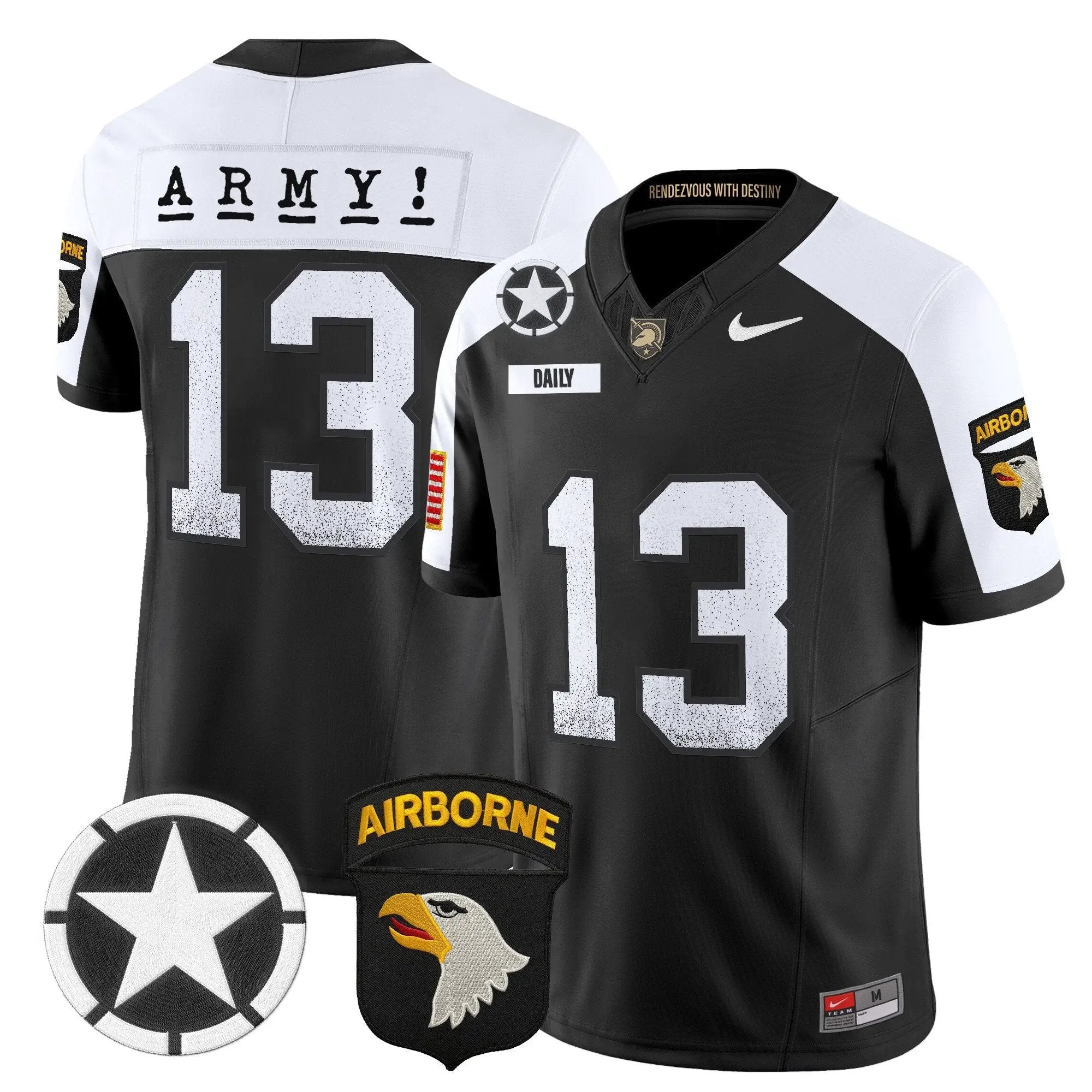 Men Army Black Knights Football 2025 Screaming PHI Vapor Limited Jersey
