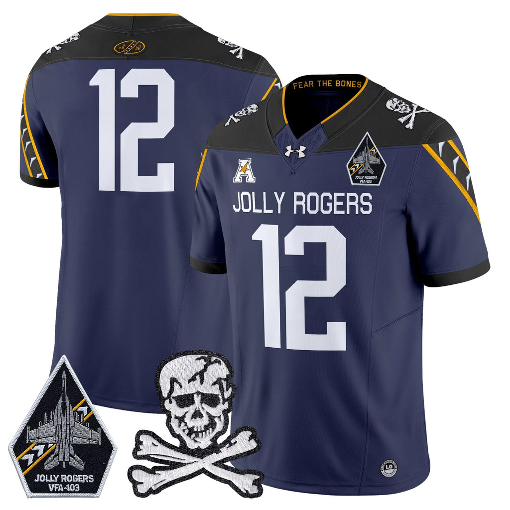 Men Navy Midshipmen 2024 Vapor Limited Jersey V5 - All Stitched