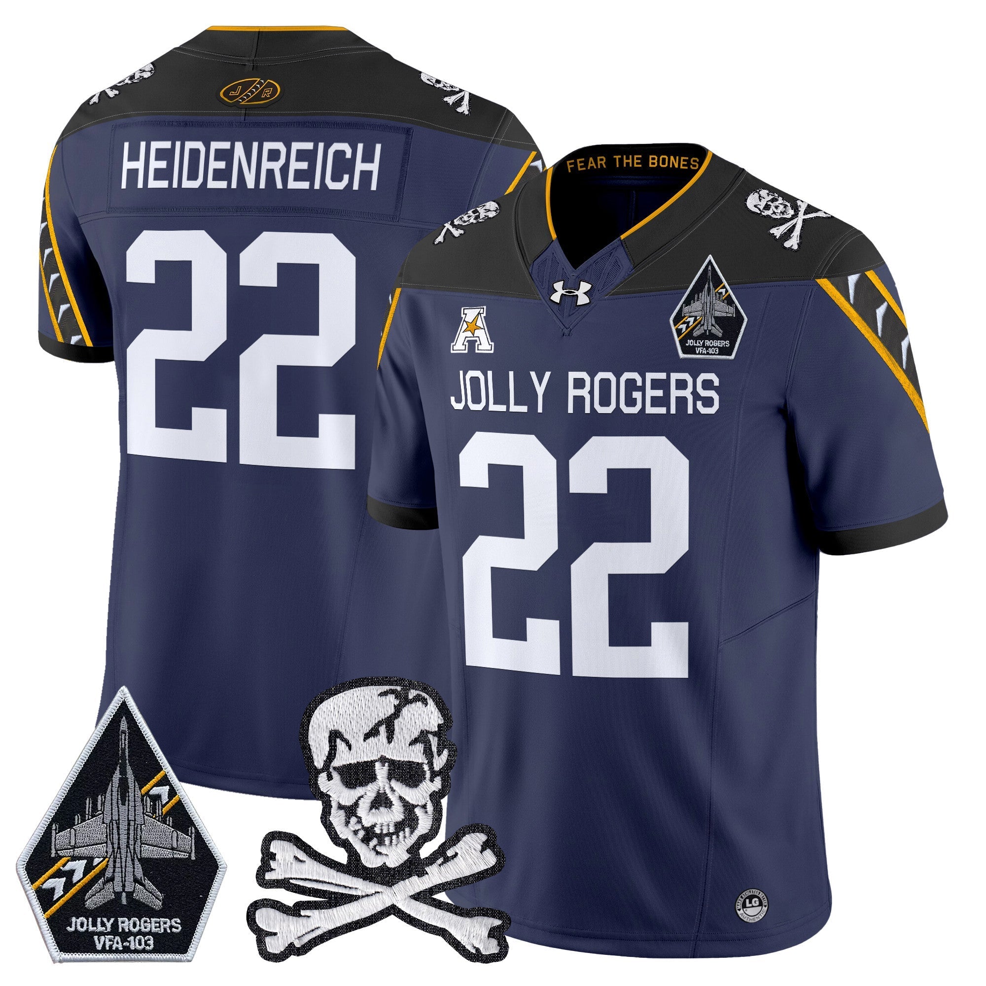 Men Navy Midshipmen 2024 Vapor Limited Jersey V5 - All Stitched