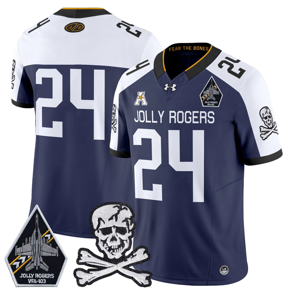 Men Navy Midshipmen 2024 Vapor Limited Jersey V5 - All Stitched