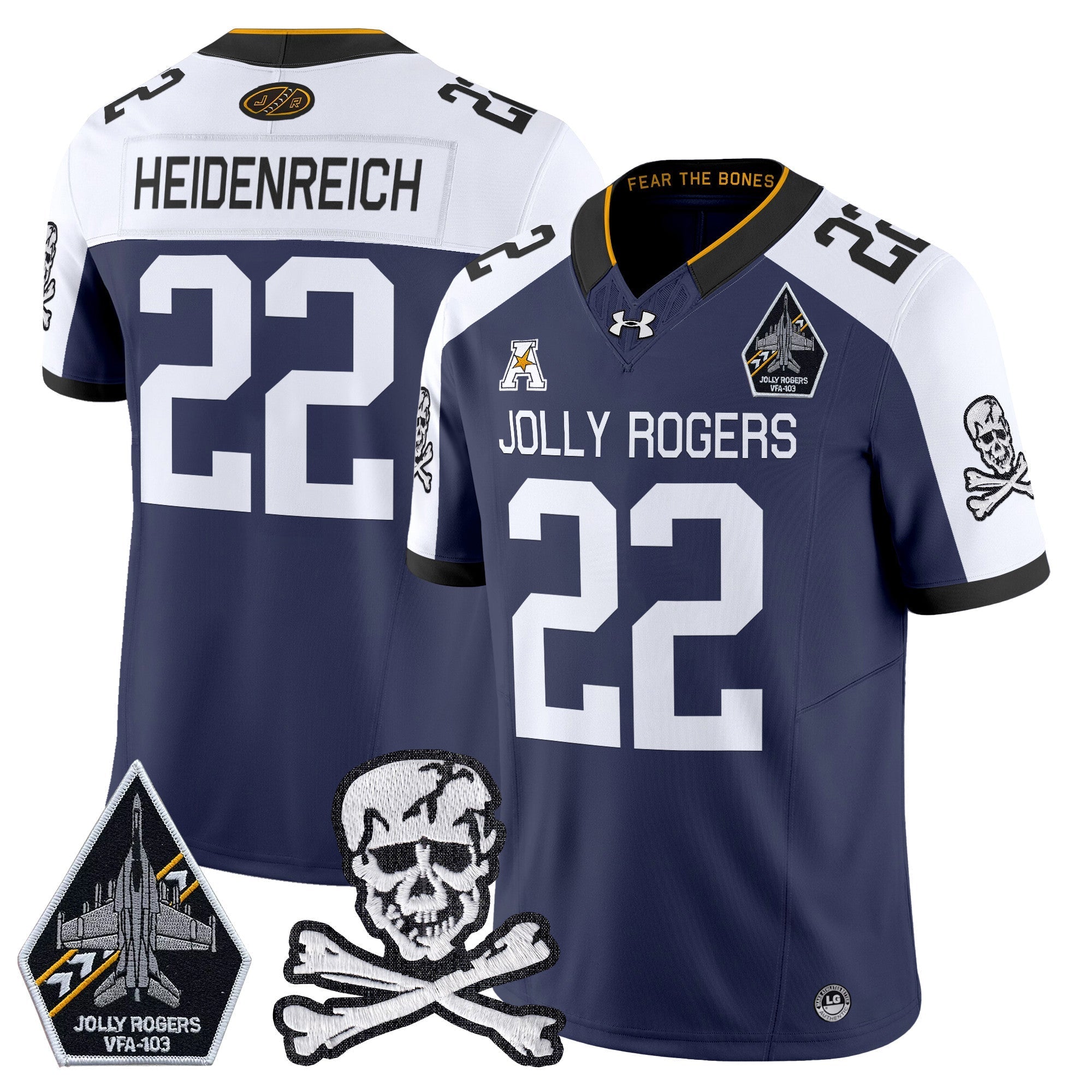 Men Navy Midshipmen 2024 Vapor Limited Jersey V5 - All Stitched