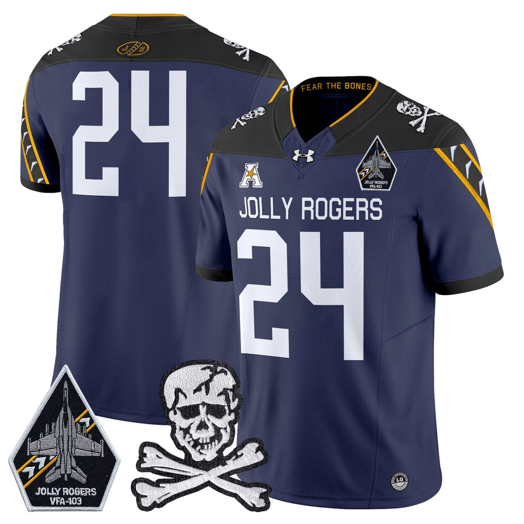 Men Navy Midshipmen 2024 Vapor Limited Jersey V5 - All Stitched