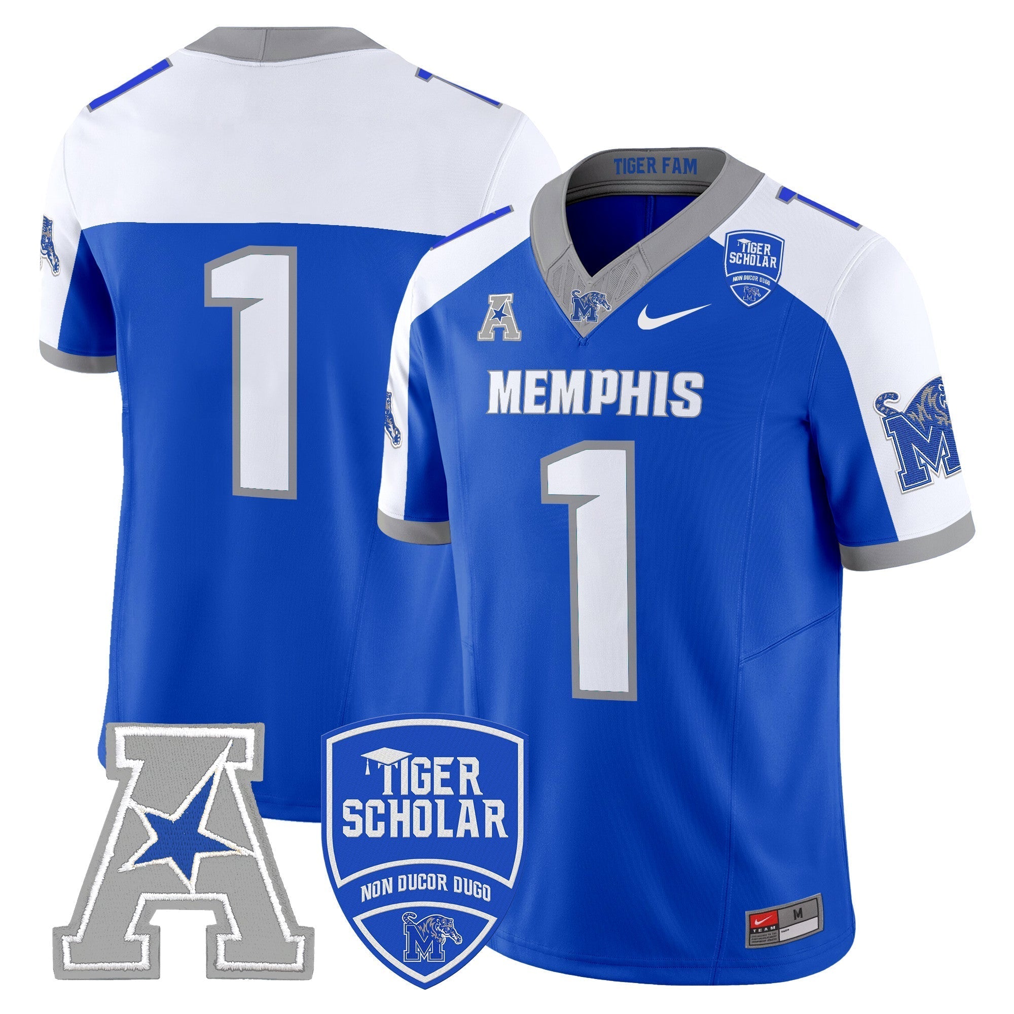Memphis Tigers 2025 Vapor Limited Jersey - All Stitched