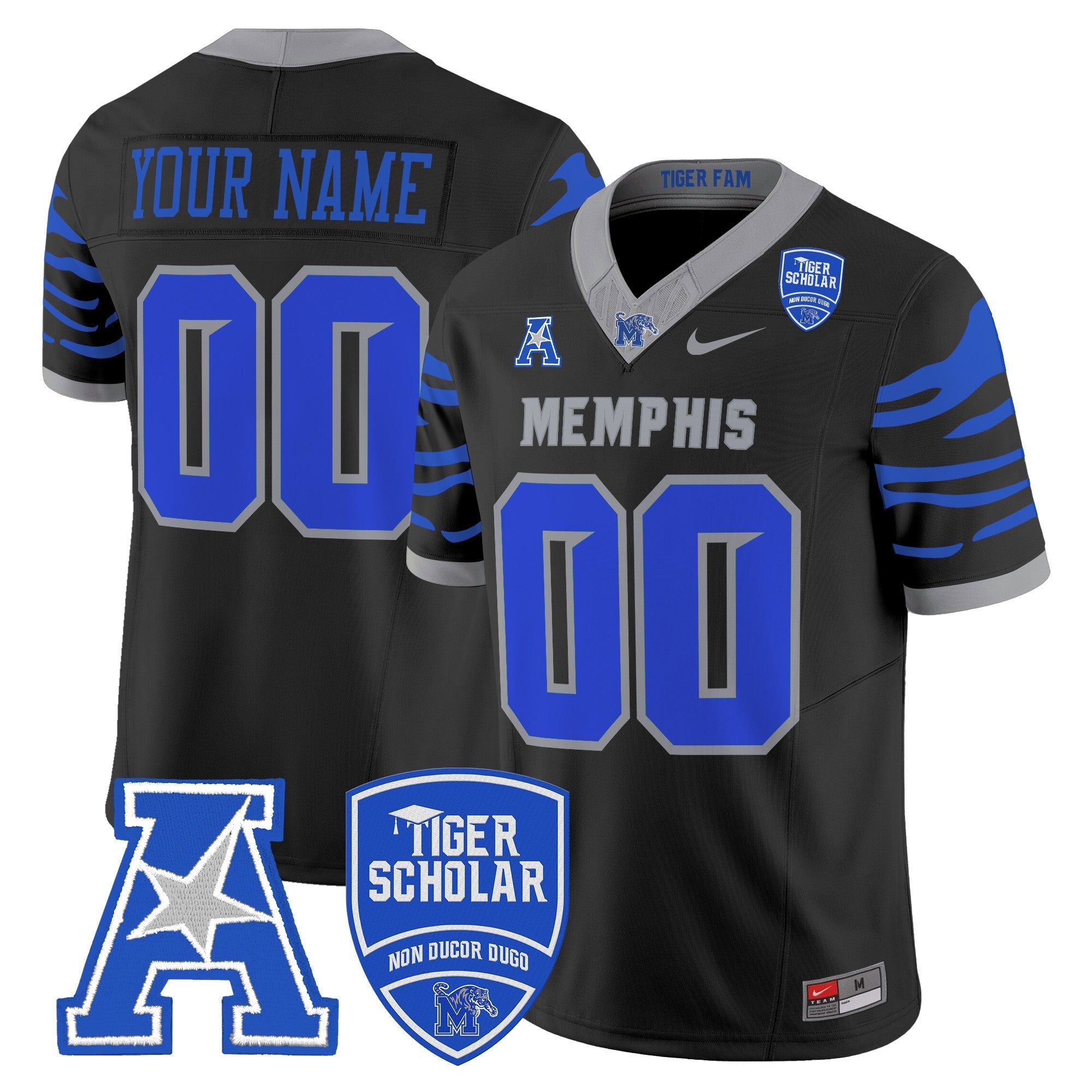 Memphis Tigers 2025 Vapor Limited Custom Jersey - All Stitched