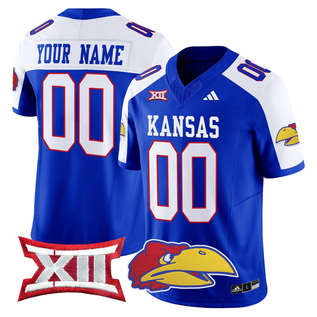 Custom Kansas Jayhawks 2024 Vapor Limited Jersey V2 - All Stitched