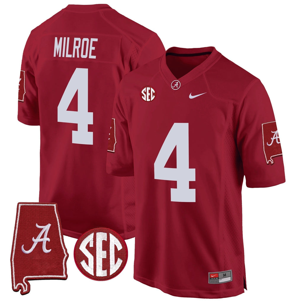 Men Alabama Crimson Tide 2024 Alabama Map Patch Game Jersey - All Stitched