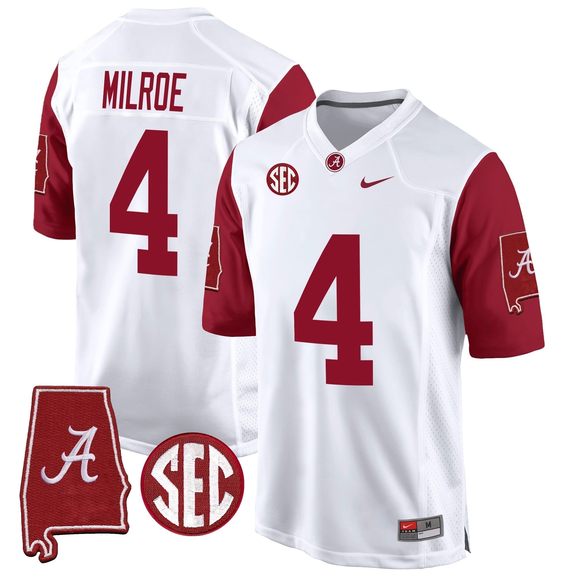 Men Alabama Crimson Tide 2024 Alabama Map Patch Game Jersey - All Stitched