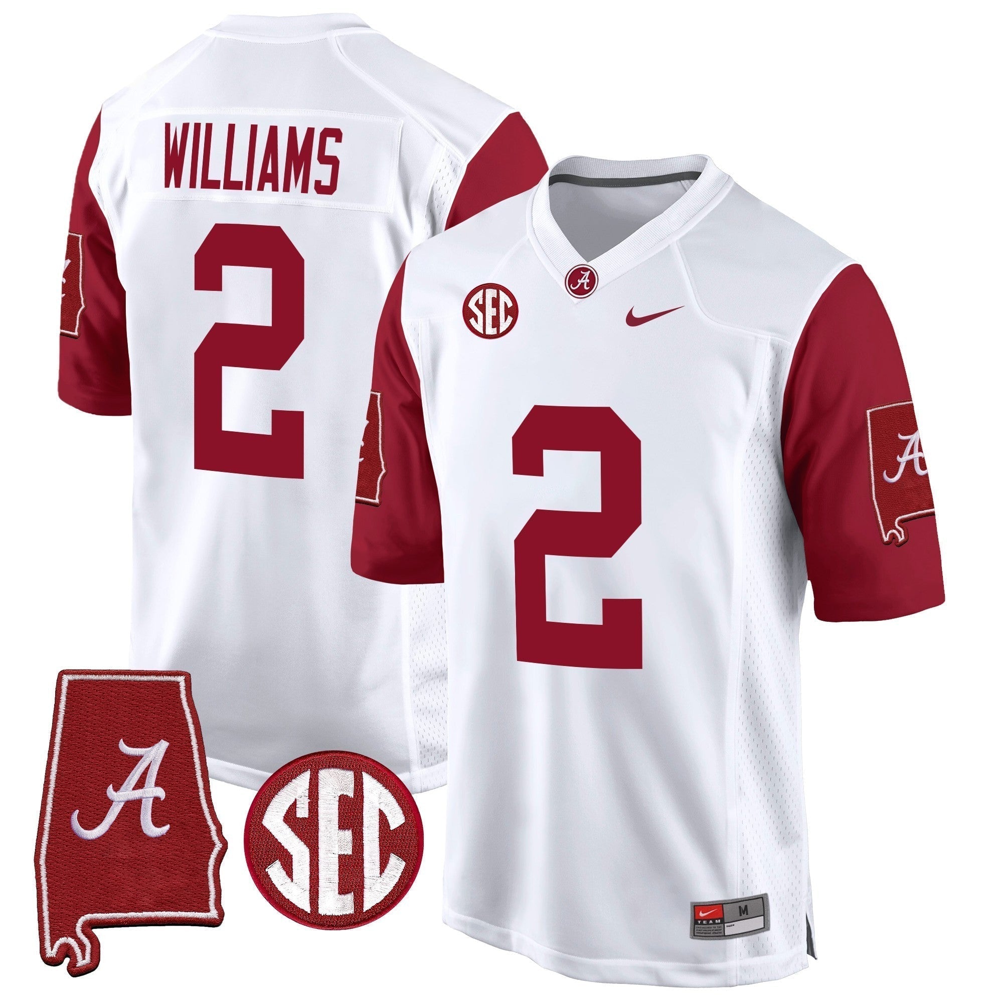 Men Alabama Crimson Tide 2024 Alabama Map Patch Game Jersey - All Stitched