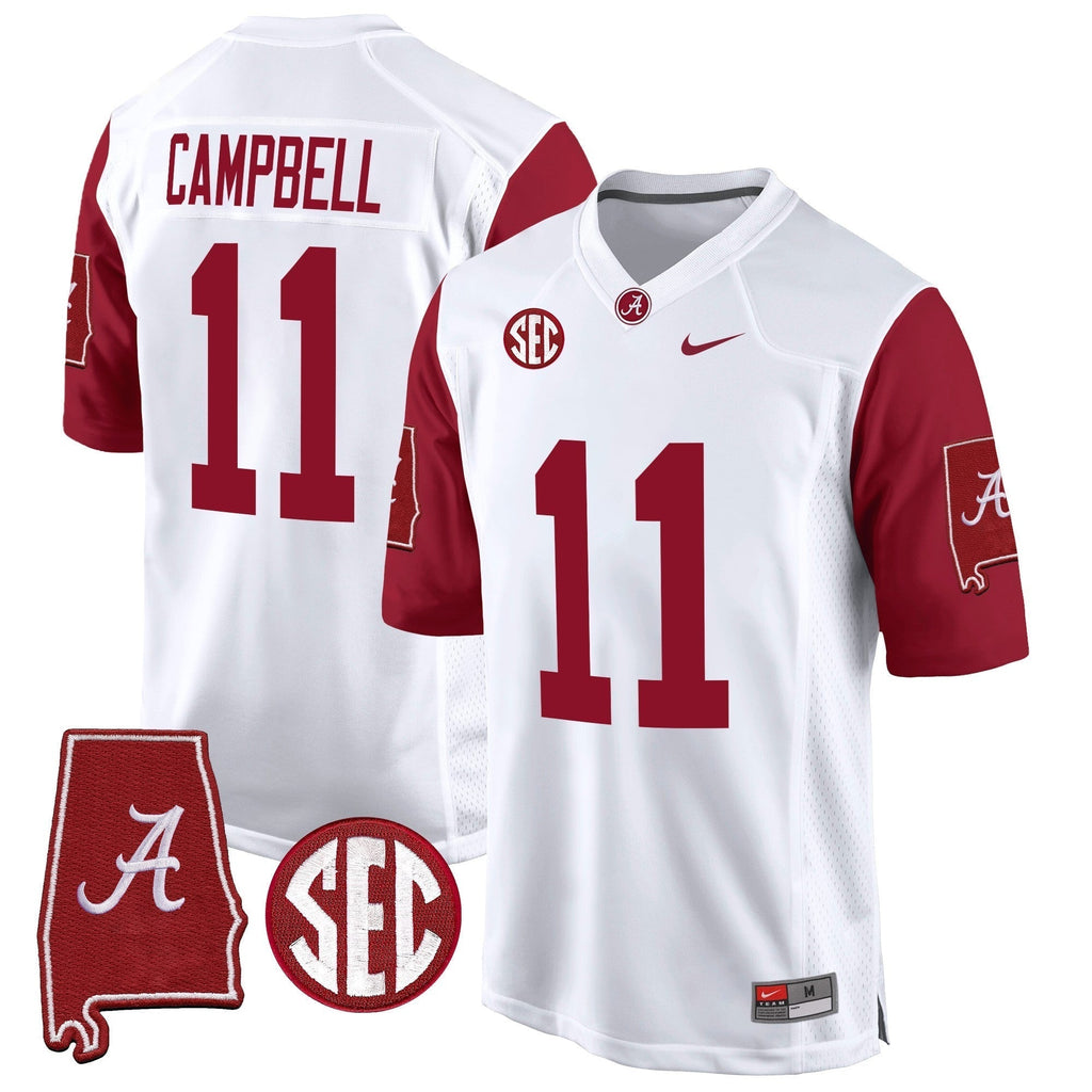 Men Alabama Crimson Tide 2024 Alabama Map Patch Game Jersey - All Stitched