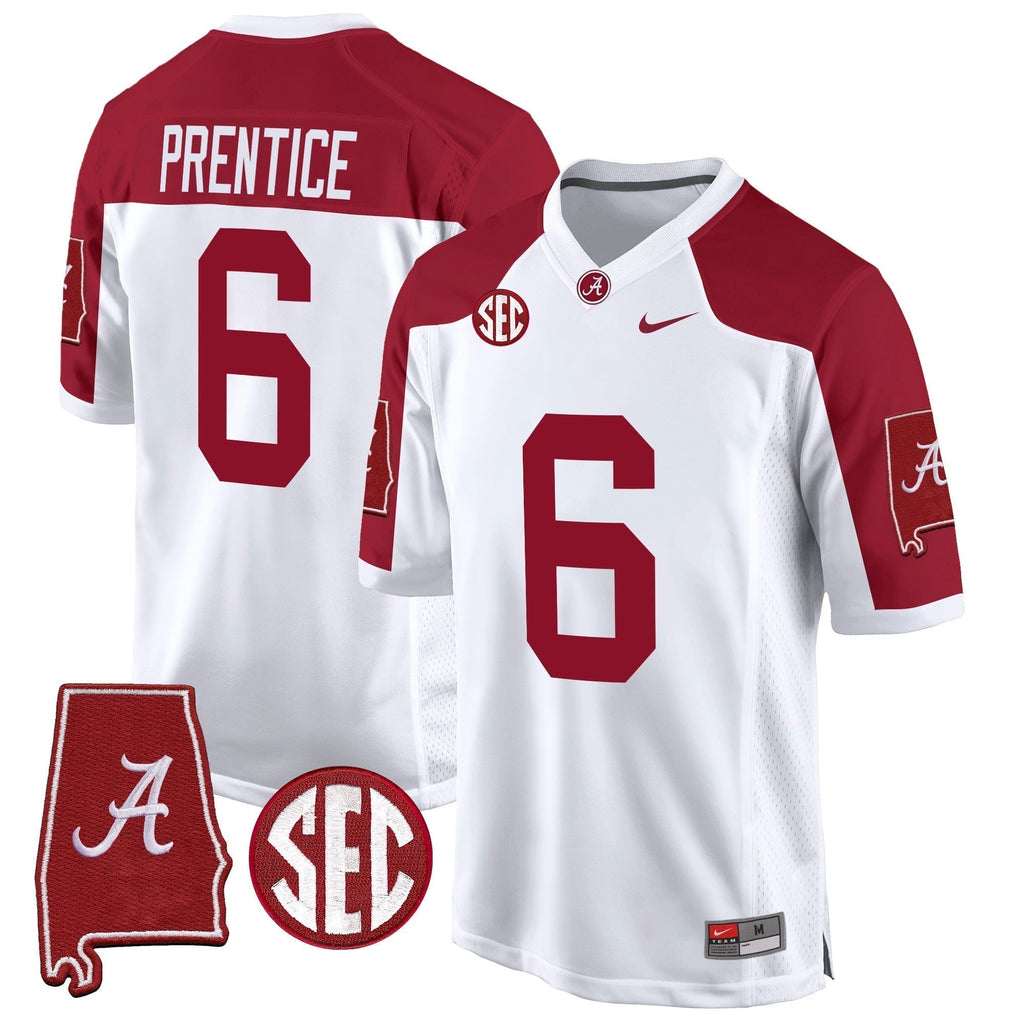 Men Alabama Crimson Tide 2024 Alabama Map Patch Game Jersey - All Stitched