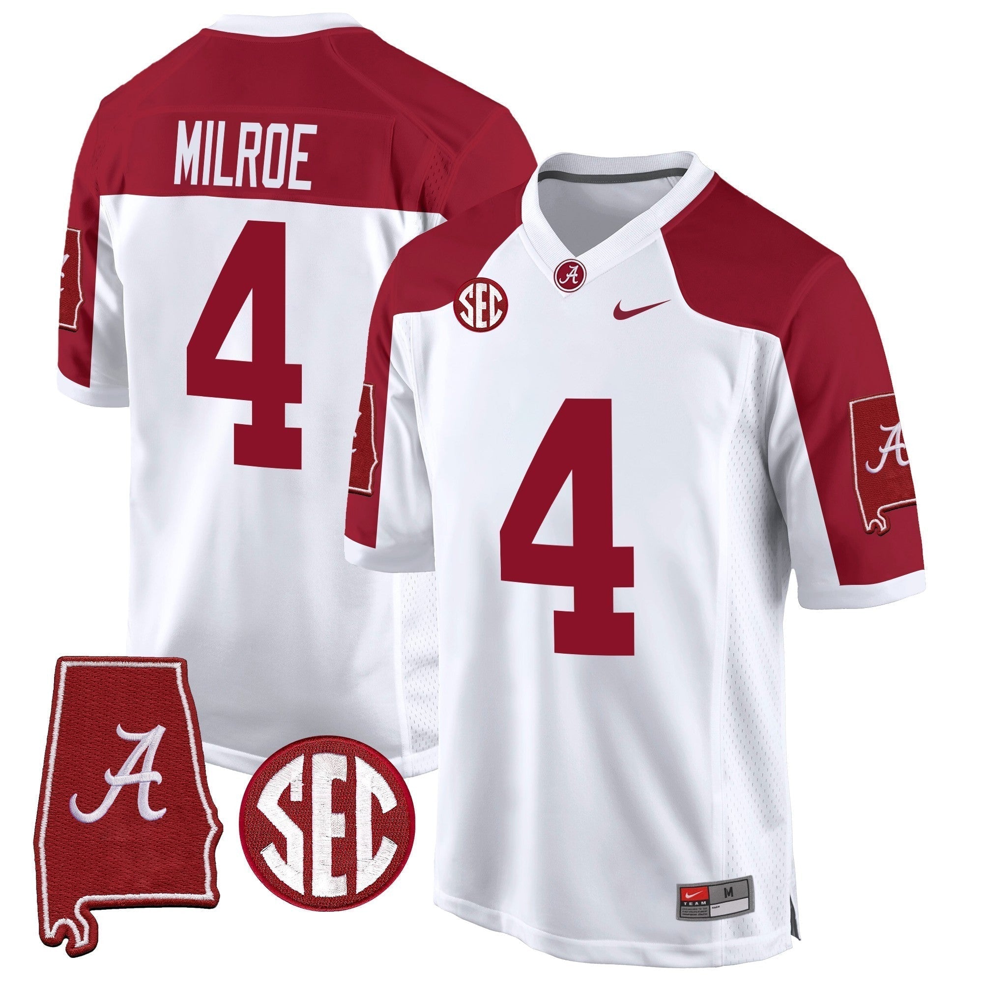 Men Alabama Crimson Tide 2024 Alabama Map Patch Game Jersey - All Stitched