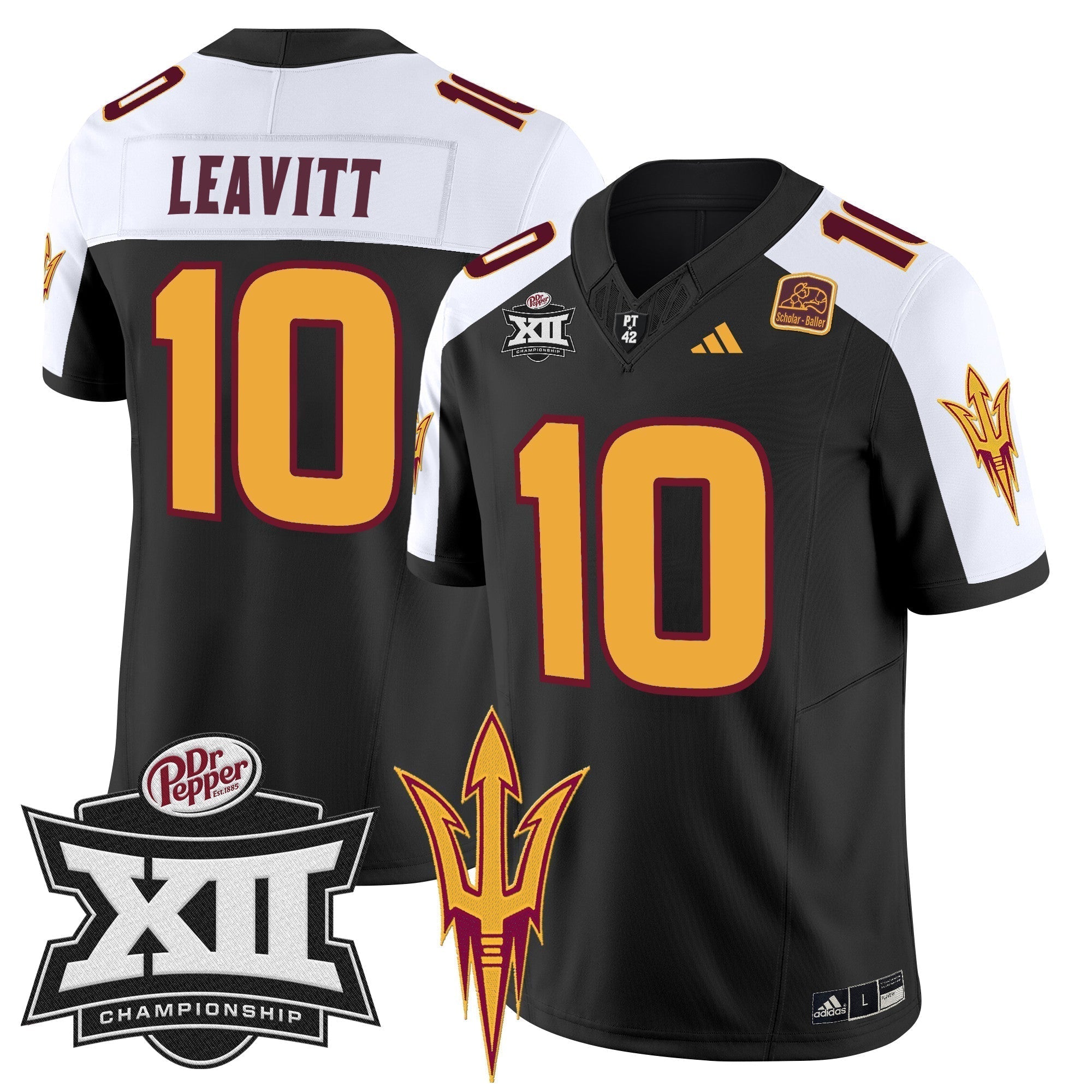 Men Sun Devils 2024 Big 12 Championship Patch Vapor Limited Jersey - All Stitched