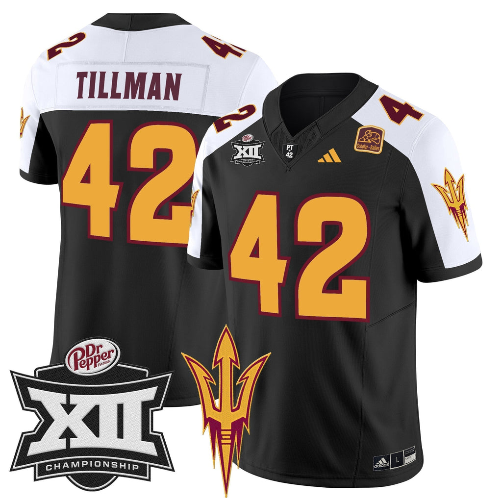 Men Sun Devils 2024 Big 12 Championship Patch Vapor Limited Jersey - All Stitched