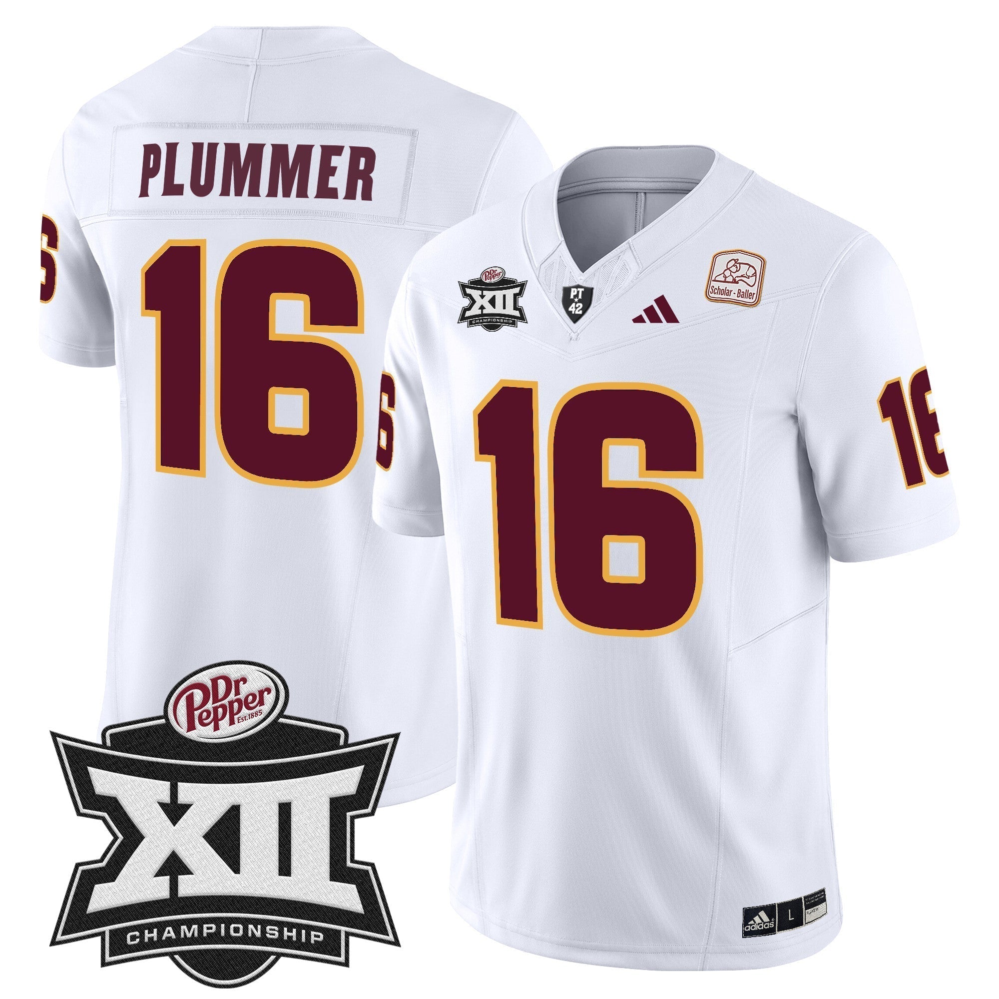 Men Sun Devils 2024 Big 12 Championship Patch Vapor Limited Jersey - All Stitched