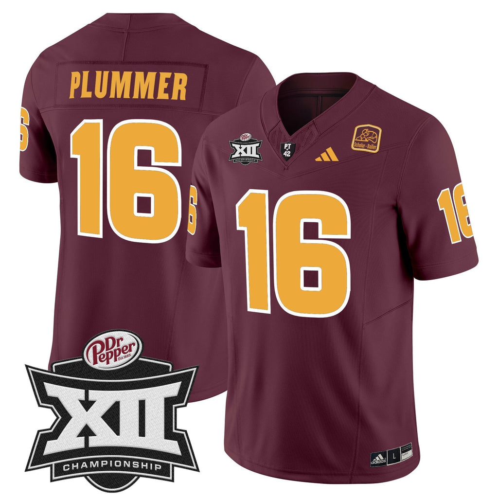 Men Sun Devils 2024 Big 12 Championship Patch Vapor Limited Jersey - All Stitched