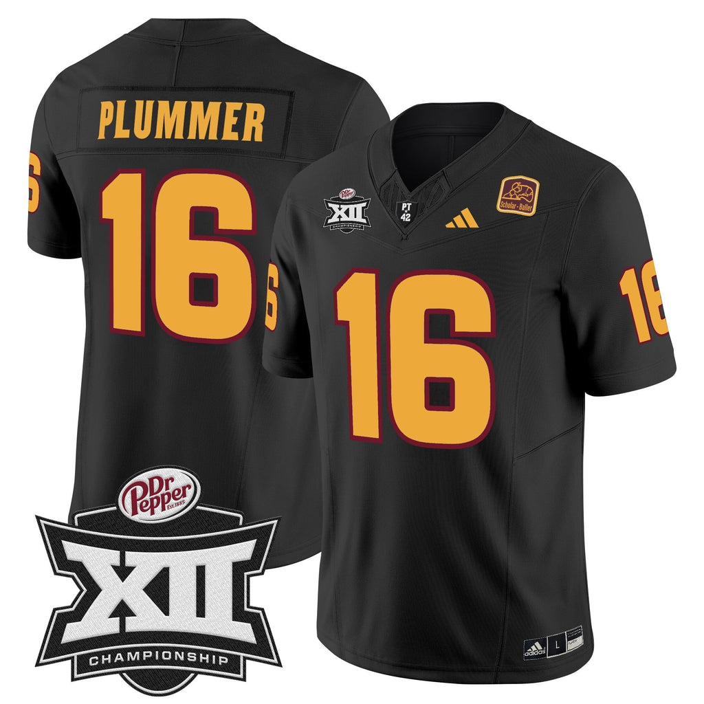 Men Sun Devils 2024 Big 12 Championship Patch Vapor Limited Jersey - All Stitched
