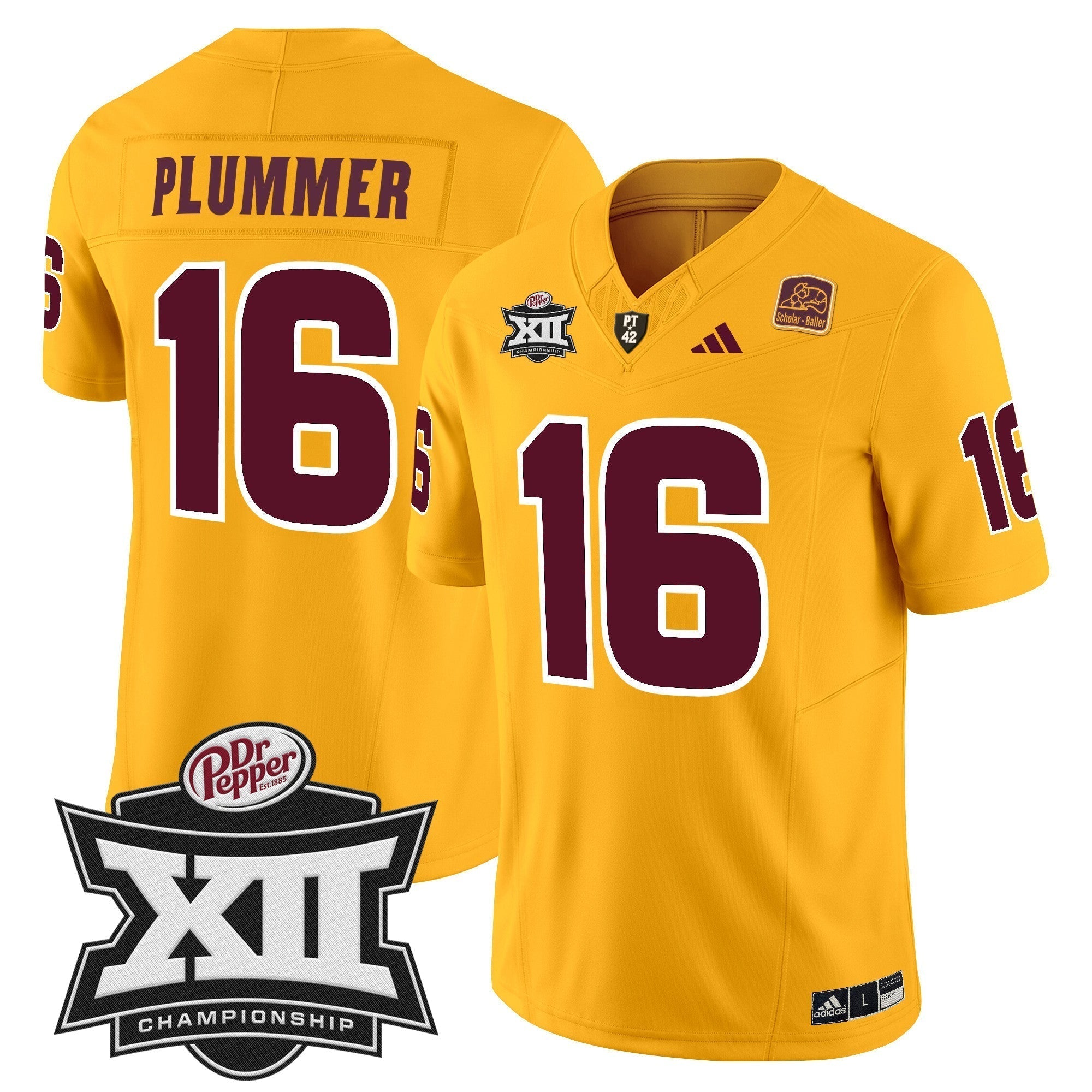 Men Sun Devils 2024 Big 12 Championship Patch Vapor Limited Jersey - All Stitched