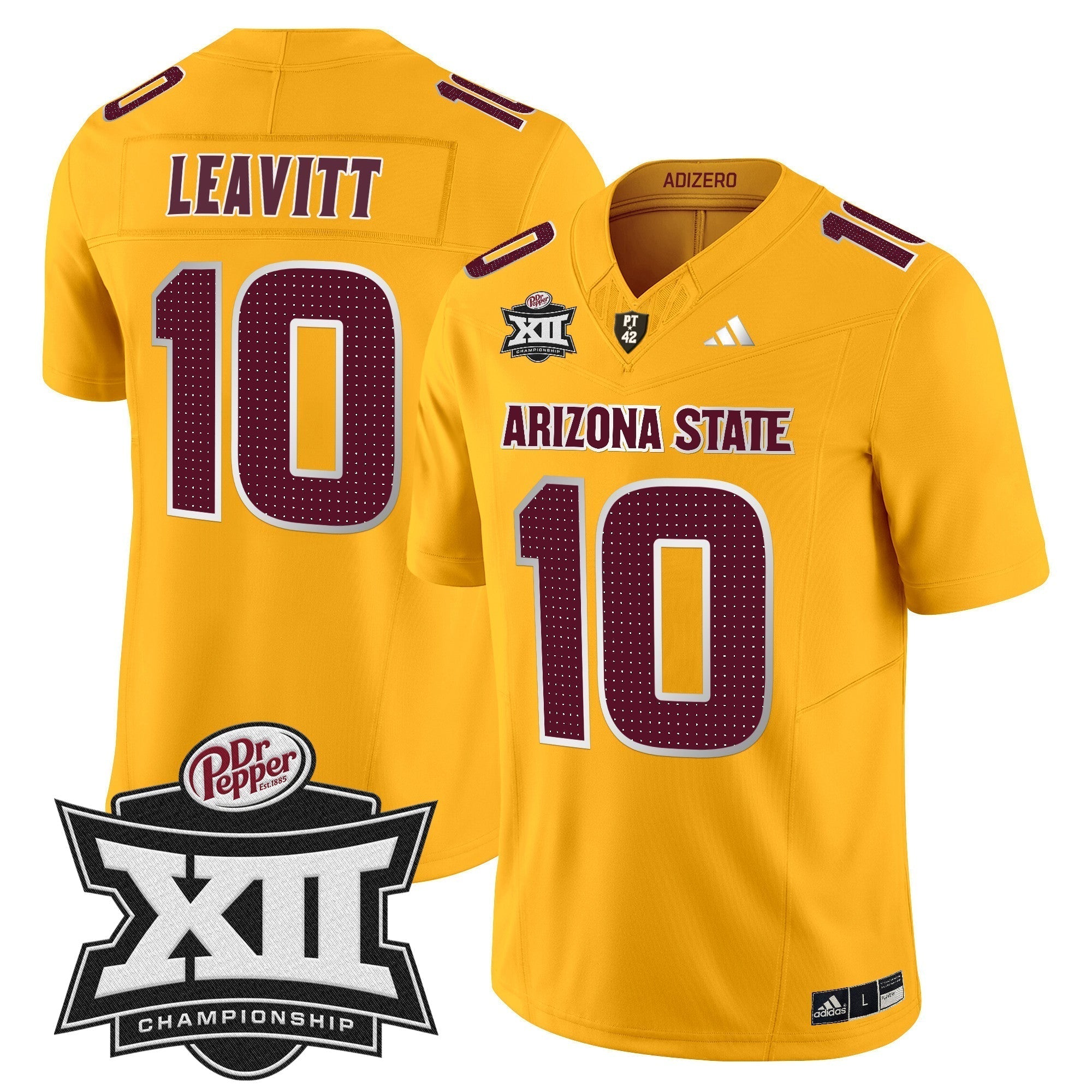Men Sun Devils 2024 Big 12 Championship Patch Vapor Limited Jersey V2 - All Stitched
