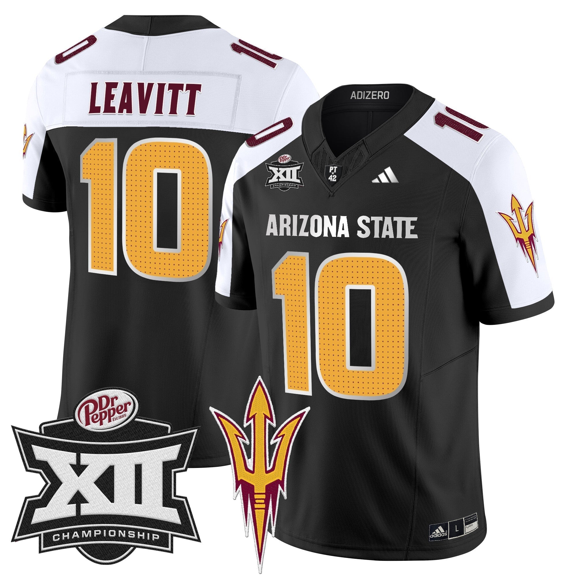 Men Sun Devils 2024 Big 12 Championship Patch Vapor Limited Jersey V2 - All Stitched
